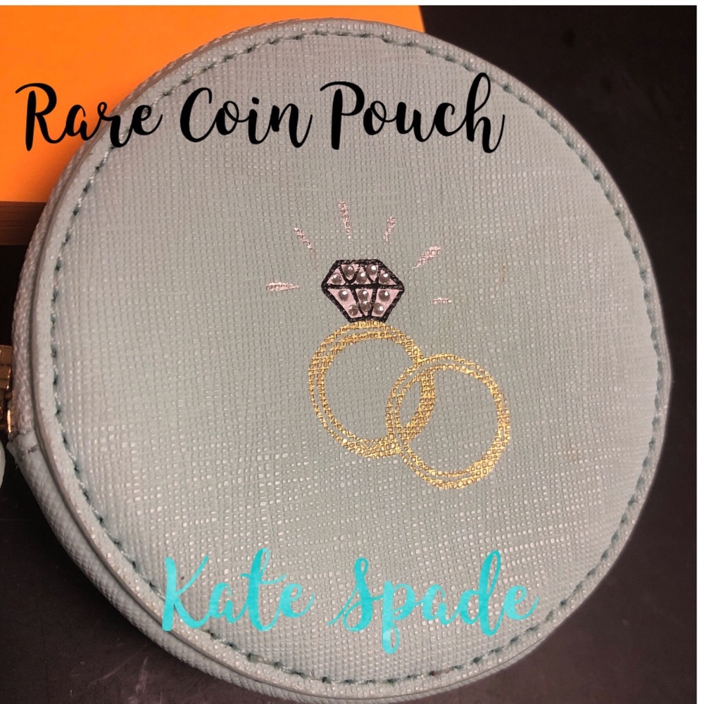 Kate Spade Ring Engagement Bride Bridal Coin Bag - Picture 6 of 6